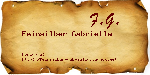 Feinsilber Gabriella névjegykártya